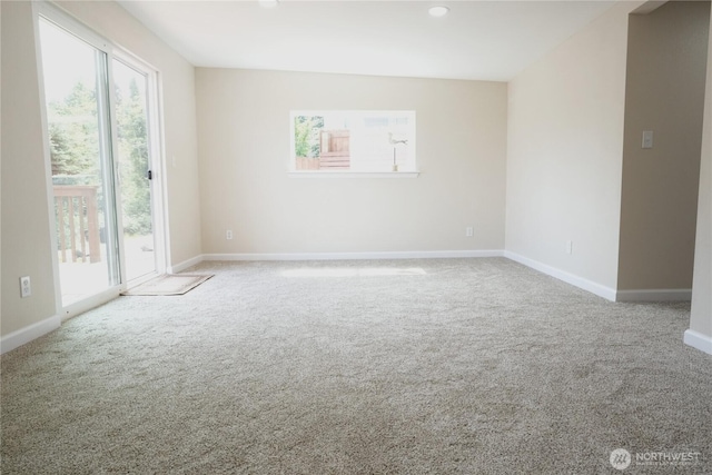 340 N Terrace Rd, Hoodsport, WA 98548 - carpeted empty room with baseboards