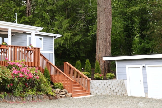 340 N Terrace Rd, Hoodsport, WA 98548 - view of yard featuring stairway
