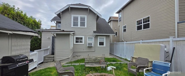 816 N 43rd St, Seattle, WA 98103 - back of house with roof with shingles