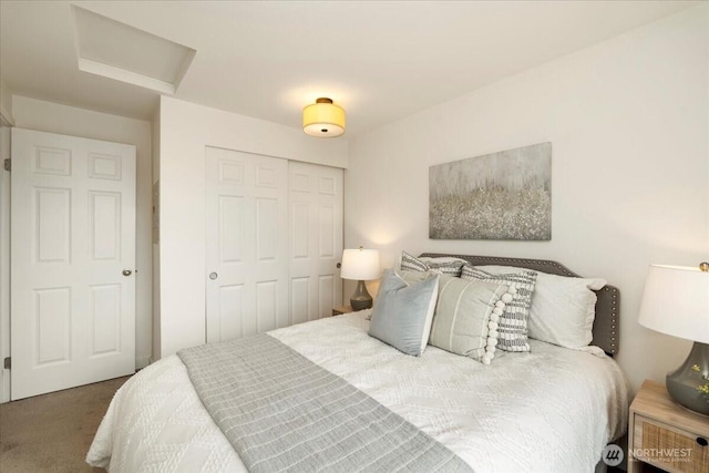 9200 Greenwood Ave N Unit 511, Seattle, WA 98103 - carpeted bedroom with attic access and a closet