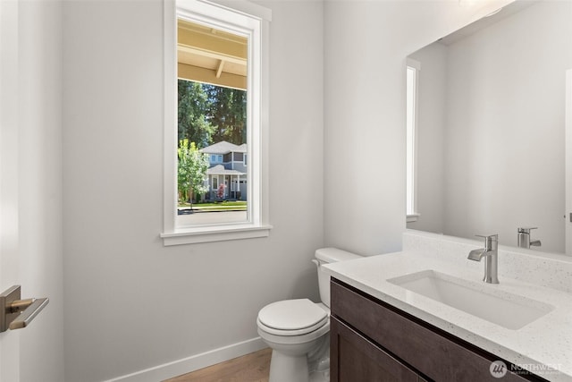 2880 75th Ave SW Lot 62, Tumwater, WA 98512 - half bathroom featuring vanity and wood finished floors