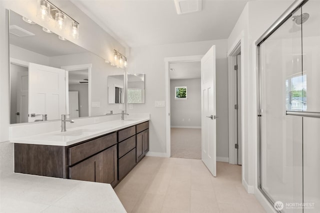 2880 75th Ave SW Lot 62, Tumwater, WA 98512 - full bath featuring double vanity and a shower stall