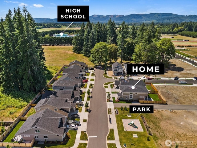 2880 75th Ave SW Lot 62, Tumwater, WA 98512 - aerial perspective of suburban area with mountains