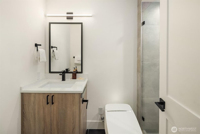 9234 NE 25th St, Clyde Hill, WA 98004 - full bath with vanity, toilet, and a shower