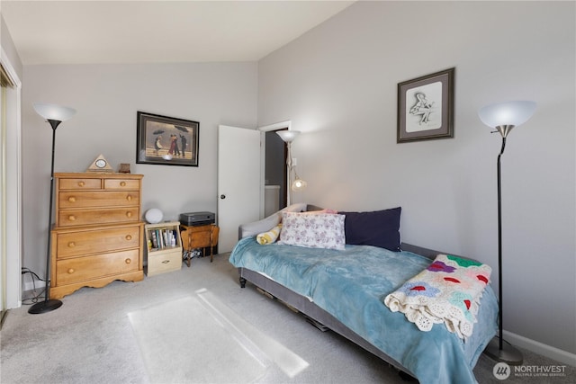 701 5th Ave S Unit C105, Kent, WA 98032 - carpeted bedroom featuring lofted ceiling