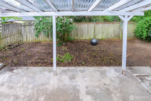 1917 NE 143rd St, Seattle, WA 98125 - view of patio / terrace featuring a fenced backyard