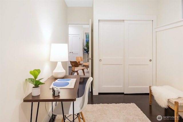 view of office area