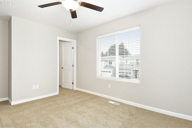 15326 NE 70th St, Vancouver, WA 98682 - spare room featuring carpet, baseboards, and ceiling fan