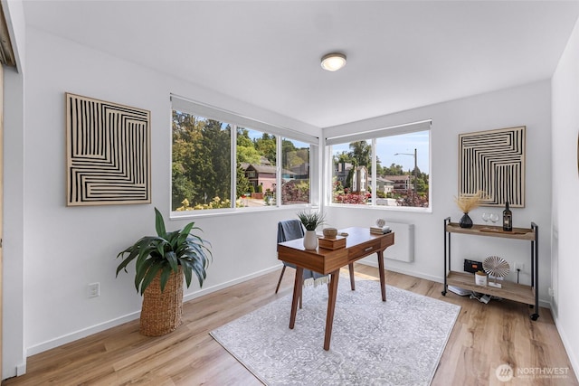 4757 Delridge Way SW, Seattle, WA 98106 - office with wood finished floors and baseboards
