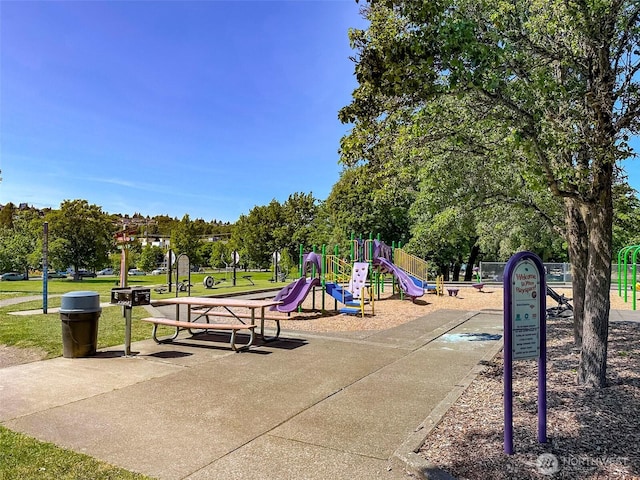 4757 Delridge Way SW, Seattle, WA 98106 - community jungle gym featuring a yard and view of scattered trees