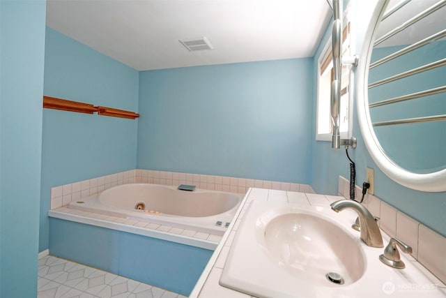 585 Raccoon Point Rd, Orcas Island, WA 98245 - bathroom featuring a jetted tub and vanity