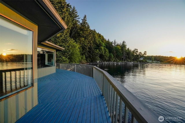 585 Raccoon Point Rd, Orcas Island, WA 98245 - deck featuring a water view