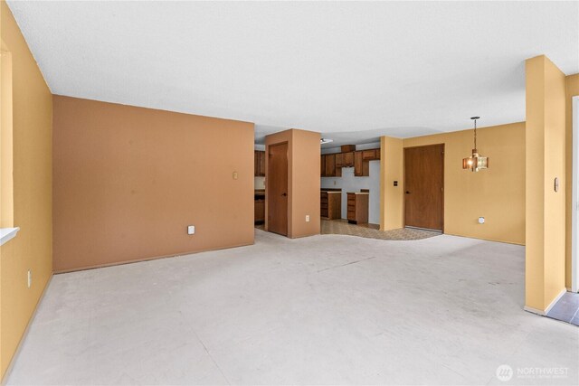 view of unfurnished living room