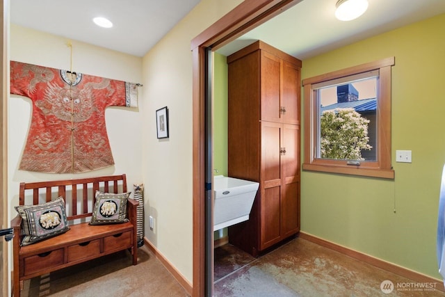 1433 Madison St, Port Townsend, WA 98368 - hall featuring baseboards and concrete flooring