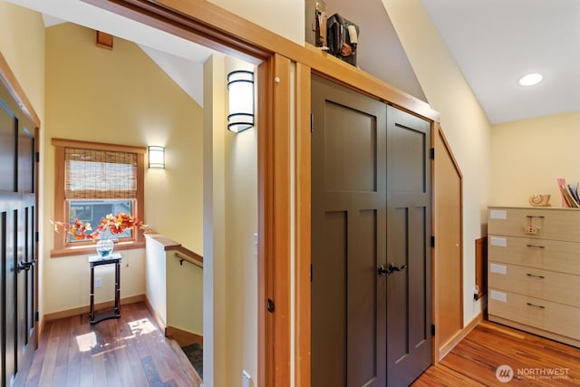 1433 Madison St, Port Townsend, WA 98368 - hallway featuring hardwood / wood-style flooring and baseboards