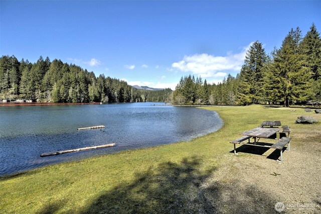 131 N Fairway Dr W, Hoodsport, WA 98548 - water view featuring a heavily wooded area