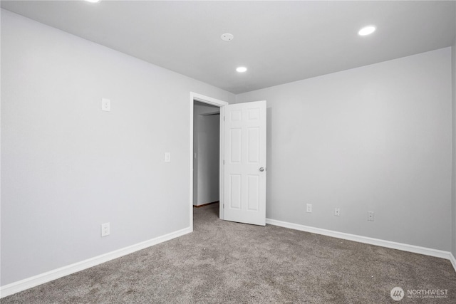 1431 Chatham Dr SE, Olympia, WA 98513 - carpeted empty room with baseboards and recessed lighting