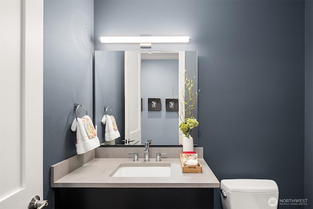 8326 84th Ave SE, Mercer Island, WA 98040 - half bathroom featuring toilet and vanity