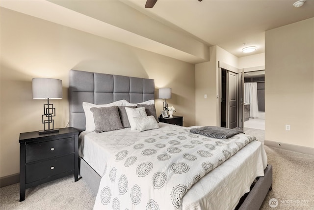 1840 25th Ave NE Unit 308, Issaquah, WA 98029 - carpeted bedroom with baseboards, a closet, and ensuite bathroom