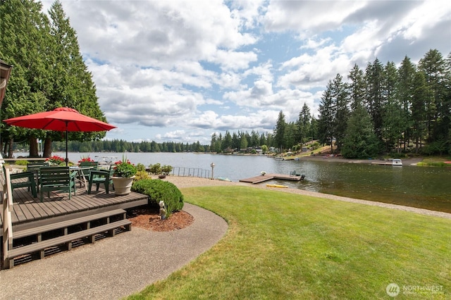 130 E Way To Tipperary St, Shelton, WA 98584 - view of grassy yard with a water view