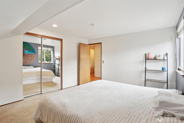3008 S 365th Ct, Federal Way, WA 98003 - bedroom with carpet floors, a closet, and recessed lighting