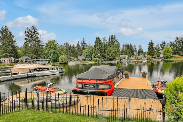 29108 218th Pl SE, Black Diamond, WA 98010 - dock featuring a water view and fence