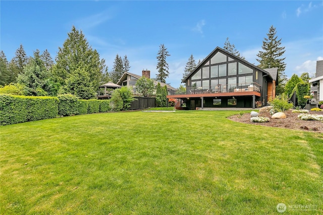 29108 218th Pl SE, Black Diamond, WA 98010 - rear view of house with a wooden deck