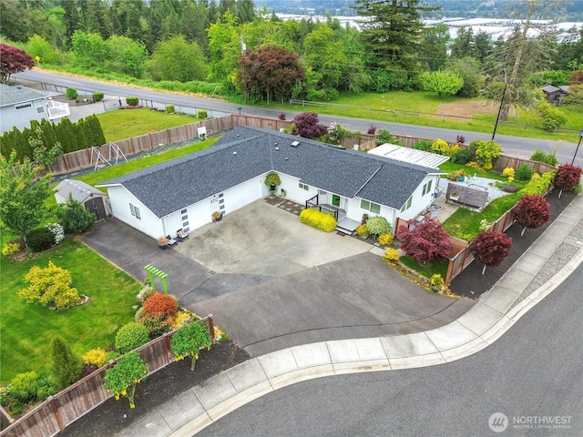 4112 Caldwell Rd E, Edgewood, WA 98372 - view from above of property