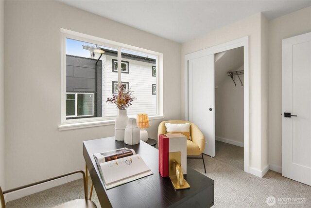 1740A NW 62nd St, Seattle, WA 98107 - office featuring carpet flooring and baseboards