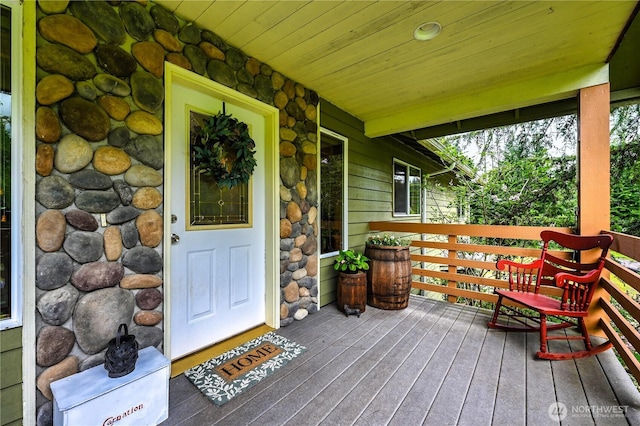 view of porch