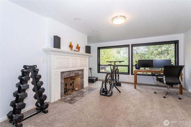 42520 State Route 2, Gold Bar, WA 98251 - home office featuring carpet and plenty of natural light