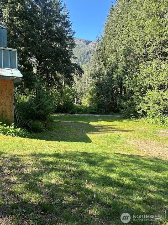42520 State Route 2, Gold Bar, WA 98251 - view of green lawn featuring a wooded view