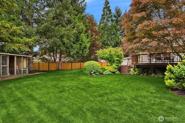 27706 NE 143rd St, Duvall, WA 98019 - view of yard with a deck