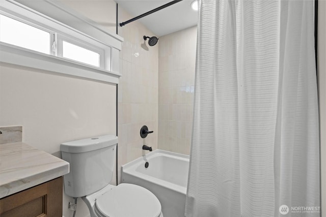 2711 10th Ave W, Seattle, WA 98119 - full bath with shower / bath combo, toilet, and vanity