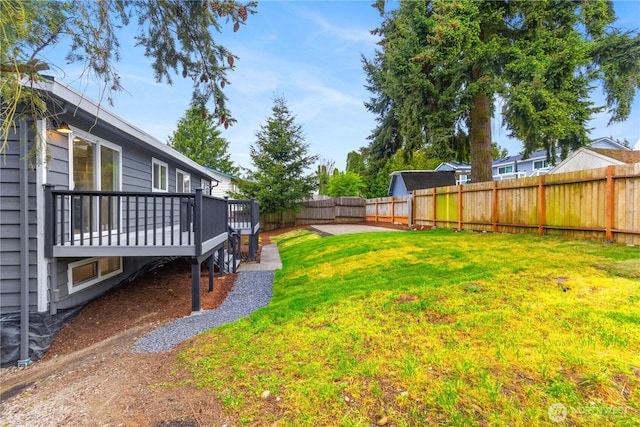 1831 201st Pl SW, Lynnwood, WA 98036 - fenced backyard featuring a wooden deck