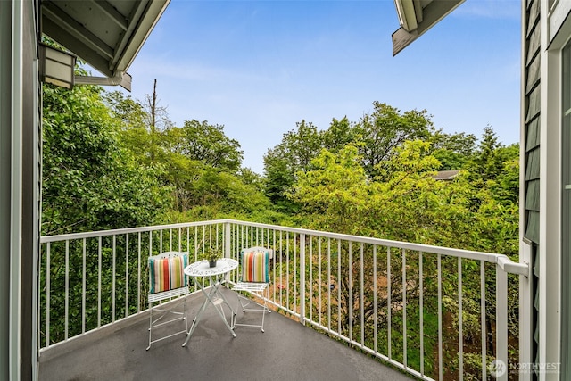 view of balcony