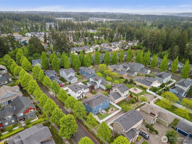 4914 Bering St, Gig Harbor, WA 98332 - aerial view of residential area featuring a forest