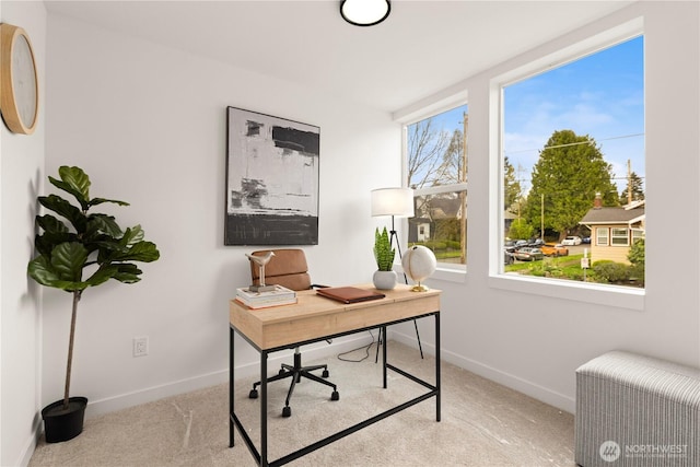 1521 N 39th St, Seattle, WA 98103 - carpeted home office with baseboards