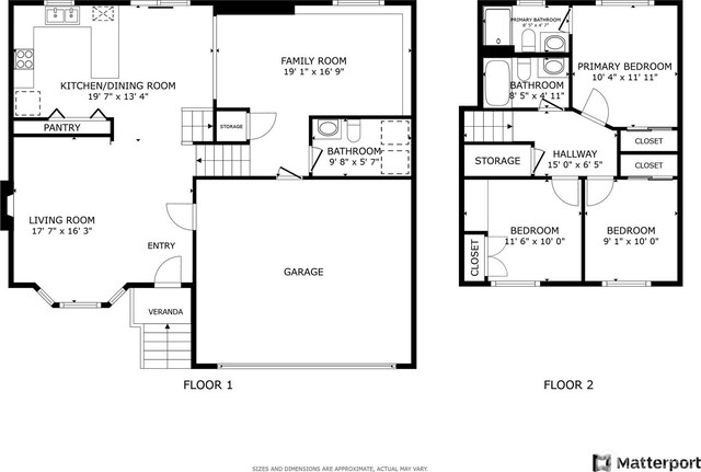 12515 NE 107th Pl, Kirkland, WA 98033 - floor plan / room layout