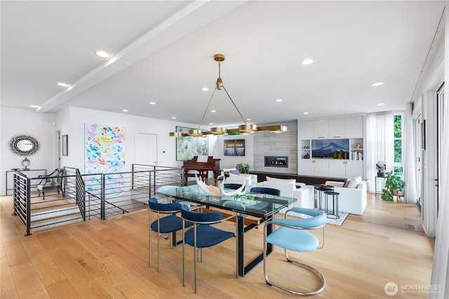 7734 Seward Park Ave S, Seattle, WA 98118 - dining room featuring light wood-style flooring and recessed lighting