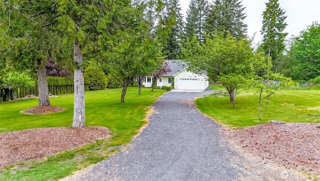 161 Malinka Ln, Chehalis, WA 98532 - view of front of property with a front lawn, driveway, and a garage