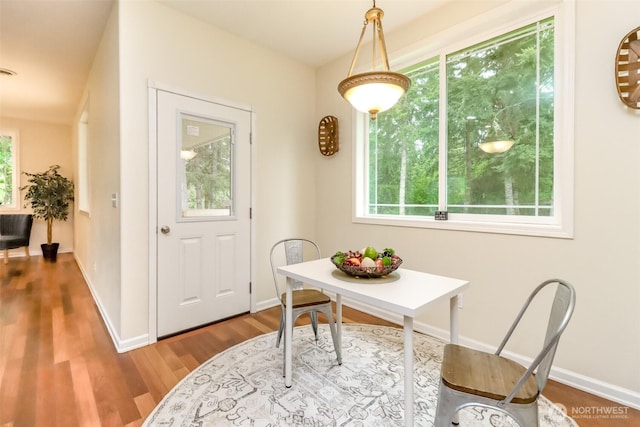 161 Malinka Ln, Chehalis, WA 98532 - dining space with wood finished floors and baseboards
