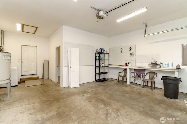 161 Malinka Ln, Chehalis, WA 98532 - garage featuring water heater and a garage door opener