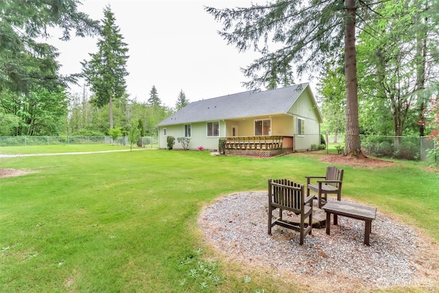 161 Malinka Ln, Chehalis, WA 98532 - back of house with a wooden deck