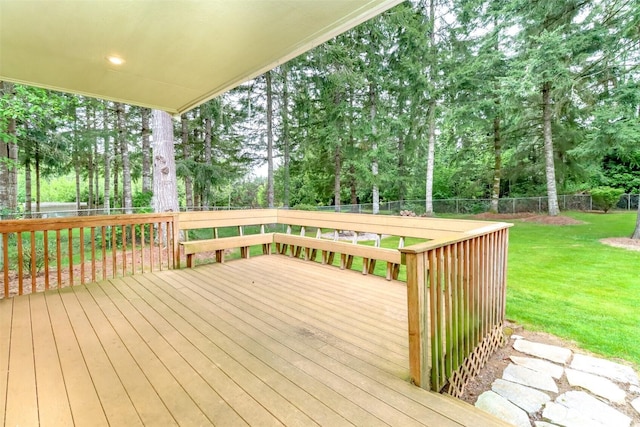 161 Malinka Ln, Chehalis, WA 98532 - wooden deck with view of wooded area