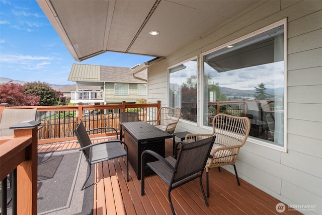 2707 Angel Ln, East Wenatchee, WA 98802 - wooden deck featuring outdoor dining space