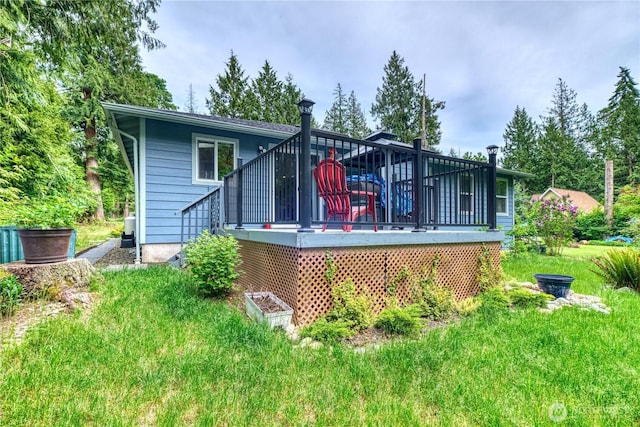 157 Northwood Dr, Point Roberts, WA 98281 - rear view of property with a wooden deck