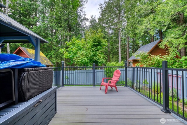 157 Northwood Dr, Point Roberts, WA 98281 - deck featuring view of scattered trees