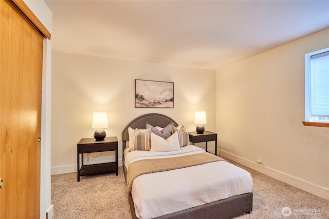 9514 Sand Point Way NE, Seattle, WA 98115 - carpeted bedroom with baseboards and a closet