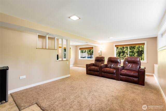 229 S 171st St, Burien, WA 98148 - carpeted home theater room with baseboards